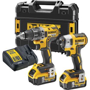 DeWALT XR DCK268P2T-QW combopack 18V 2x 5,0Ah Li-ion +GRATIS powerstack accu