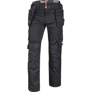 Trainingsbroek voor heren, lange maat, werkbroek met veel zakken, lange cargobroek, veiligheidsbroek, veiligheidsbroek, veiligheidsbroek, veiligheidsbroek, herenbroek, zwart, 3XL