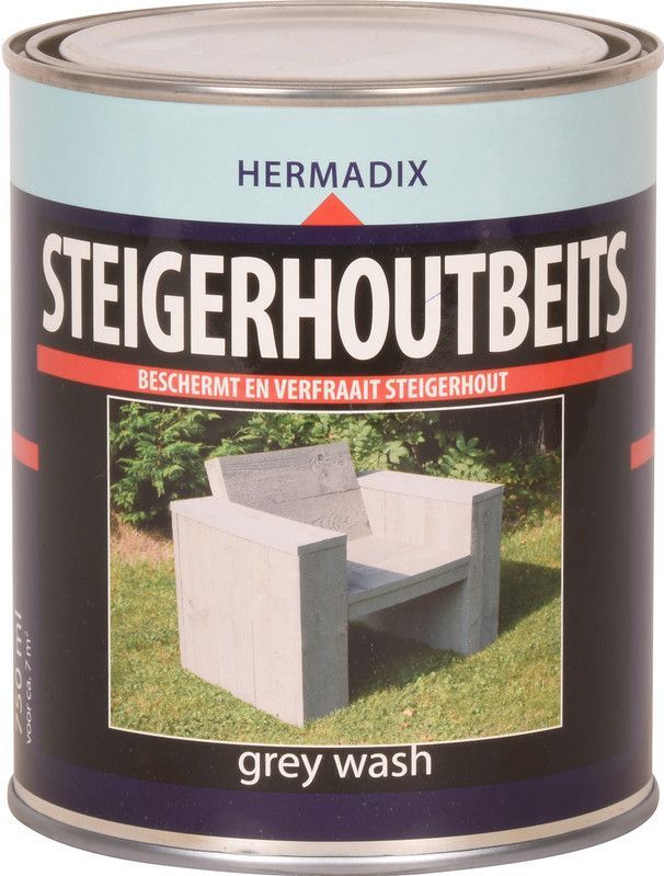 Hermadix steigerhout beits 750ml grey wash kopen? | Laagste prijs |  beslist.nl
