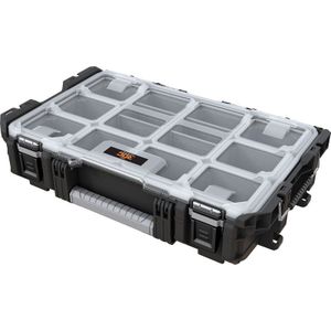 Keter Pro Gear Clear Organizer Gereedschapskoffer - 56x34,5x12,8 - Zwart/Grijs