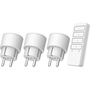 KlikAanKlikUit - APC3-2300RN - Startset - Wit - 3 Schakelaars met Afstandsbediening