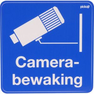 Sticker camerabewaking 10x10cm