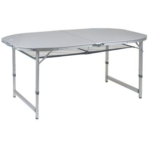 Bo-Camp Premium Tafel ovaal afn.poten 150x80cm