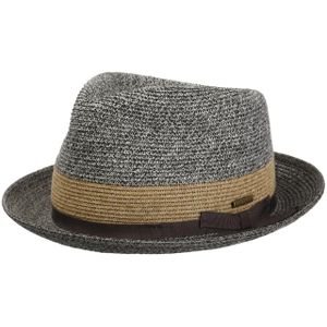 Contrast Brim Player Toyo Strohoed by Stetson Pork pie hoeden