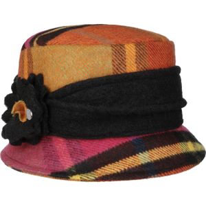 Almira Wool Check Cloche Hoed by Lierys Stoffen hoeden