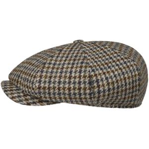 Harris Tweed Houndstooth Pet by Stetson Flat caps