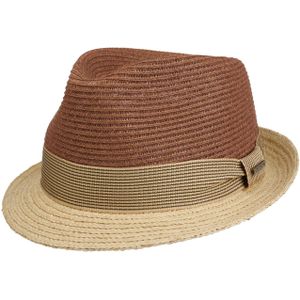 Twotone Toyo Trilby Raffia Hoed by Stetson Trilby hoeden