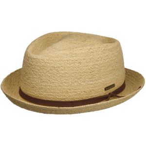 Uni Diamond Raffia Hoed by Stetson Pork pie hoeden