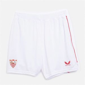 Castore Herren SFC Sevilla FC 23 / 24 Heim Short Brilliant Weiß / True Rot