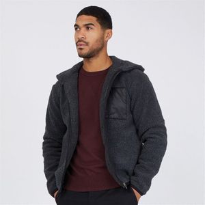 French Connection Kapuzenpullover Herren French Connection Borg Anthrazit Mel/Schwarz/Schwarz
