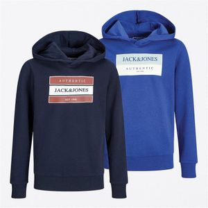 JACK AND JONES Junge 2er-Pack Milo Box Kapuzenpullover Marineblau