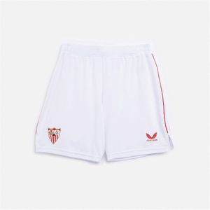 Castore Herren SFC Sevilla FC 23 / 24 Fussball Base Heim Shorts Brilliant Weiss