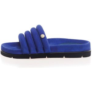Copenhagen Shoes Damen Leafs Wildleder-Sandalen 1201 Elektrisch Blau