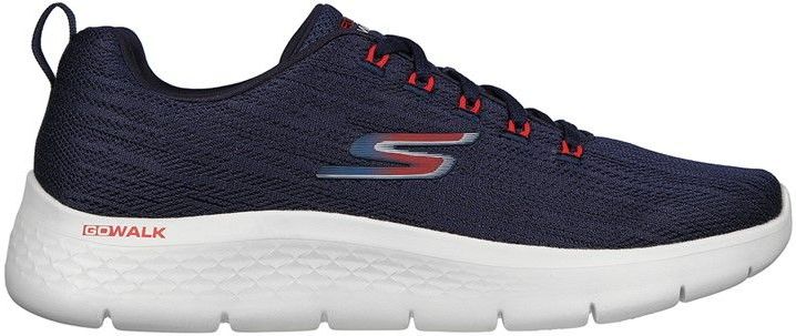 SKECHERS Herren Go Walk Flex Quota Sneaker Marine/Rot