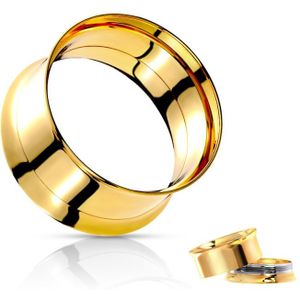 19 mm screw-fit gold plated tunnel