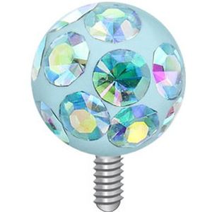 Dermal top ferido aqua multi kleur 1.6mm