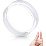 14 mm Double-flared Tunnel soft silicone Ultra dunne  transparant