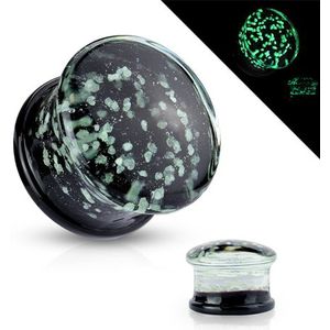 12 mm double flared glow in the dark sparkles