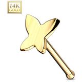 14K Gouden Neuspiercing vlinder