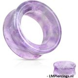 14 mm Double-flared tunnel Amethyst