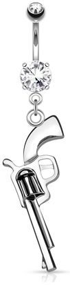 Navelpiercing revolver