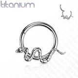 Piercing clicker titanium slang 1.2x8mm