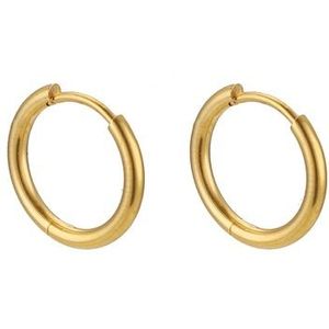 Oorring basic 10 mm smal - rose goud