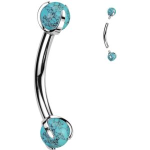 Piercing Turquoise 1.2x8