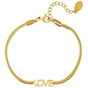 Armband subtiel love - goud