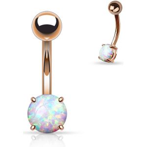 Piercing opal prong rose kleur