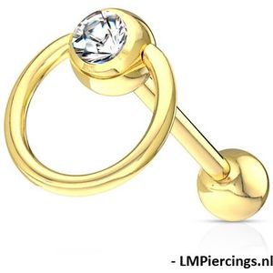 Piercing slave ring gold plated