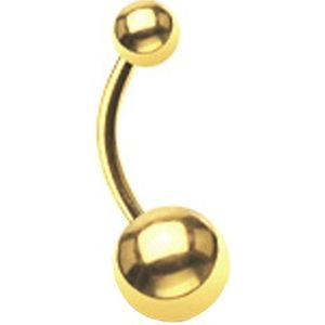 Piercing bal gold plated