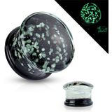 14 mm double flared glow in the dark sparkles