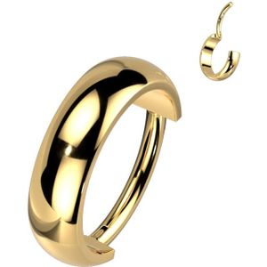 Clicker ring dome 1.2x8 goud