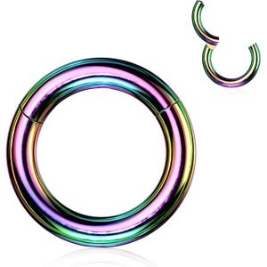 Clicker ring regenboog 3 x 12 mm