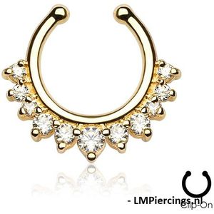 Fake piercing gold plated