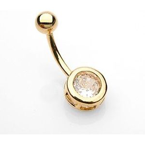 Piercing rond gold plated 14kt.
