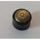 14 mm Double-flared plug tribal mandela