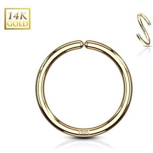 14kt goud buigbare ring 0.8x8mm