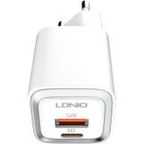 LDNIO A2318C Wall Charger with USB-C 20W and USB-C to Lightning Cable