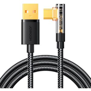 Joyroom S-UC027A6 USB-A/Type-C Angle Cable (Black), 3A, 1.2m