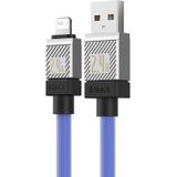 Baseus CoolPlay Series 2m, 2.4A USB-A to Lightning Fast Charging Cable (Blue)