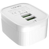 LDNIO A201 Wall Charger with 2 USB Ports and Lightning Cable