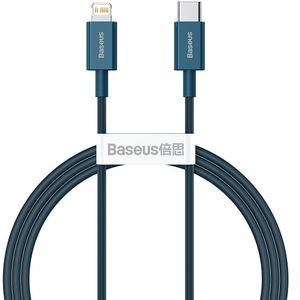Baseus Superior Series USB-C naar Apple Lightning PD 20W 1 Meter Blauw