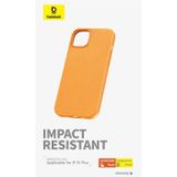 Baseus Fauxther Series Orange iPhone 15 Plus Phone Case
