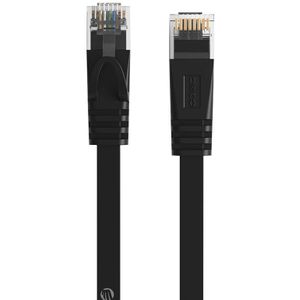 Orico RJ45 Category 6 Flat Ethernet Network Cable, 1 Meter (Black)