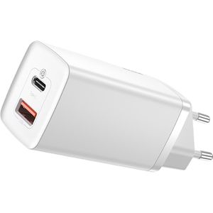 Baseus GaN2 Lite 65W USB-C Quick Travel Charger (White)