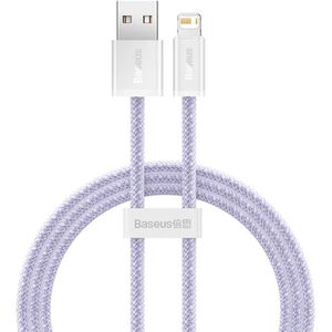 Baseus Dynamic 2 Series USB Cable for Lightning with 2.4A Output, 1 Meter Long (Purple)