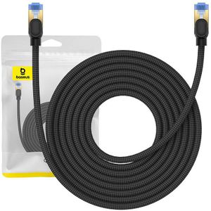 Baseus Ethernet Cat.7 Braided RJ45 Network Cable, 10Gbps, 8m (Black)