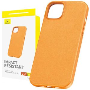 Baseus Fauxther Series Phone Case for iPhone 15 (Orange)